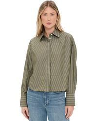 Rag & Bone - Martha Poplin Striped Shirt - Lyst
