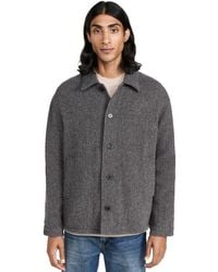 FRAME - Tweed Shirt Jacket - Lyst