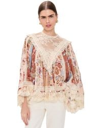 Zimmermann - Awaken Lace Trim Blouse - Lyst