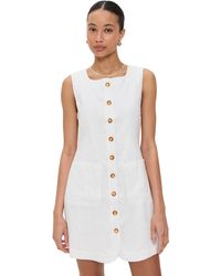 Posse - Emma Button Down Mini Dress - Lyst