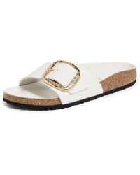 Birkenstock - Madrid Big Buckle Hammered Sandals - Lyst