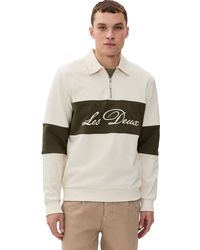 Les Deux - Cory Zipper Rugby Sweatshirt - Lyst