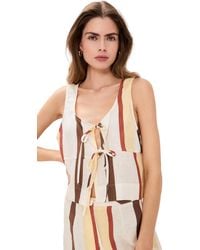 Vrg Grl - Nessa Linen Smock Top - Lyst