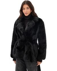 Stand Studio - Silena Faux Fur Jacket - Lyst
