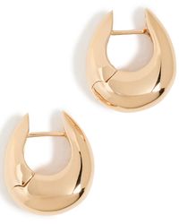 Annika Inez - Small Sloping Hinge Hoops - Lyst