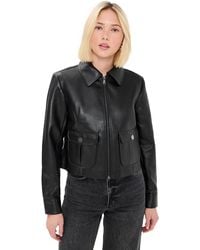 Le Bos - Harper Faux Leather Jacket - Lyst