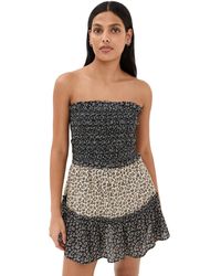 Sea - Panna Color Block Smocked Coverup - Lyst