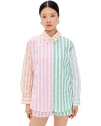 English Factory - Colorblock Stripe Shirt - Lyst