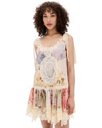 Zimmermann - Cascadian Lace Mini Dress - Lyst