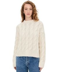 Jenni Kayne - Cable Serena Crew Neck Pullover - Lyst