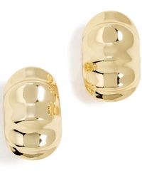 By Adina Eden - Indented Stud Earrings - Lyst