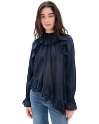 Ulla Johnson - Marcella Long Sleeve Cotton Blouse - Lyst