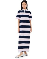 Coperni - Striped Long Polo Dress - Lyst