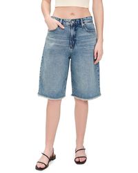 GOOD AMERICAN - Good Standard Ease Bermuda Shorts - Lyst
