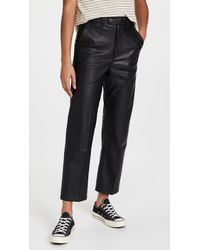 Levi's Math Club Faux Leather Pant in Black - Lyst