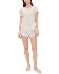 Stripe & Stare - T-Shirt And Shorts Pajama Set - Lyst