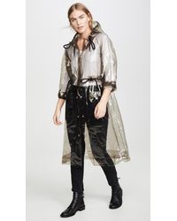 Proenza Schouler Hooded Pvc Raincoat - Multicolour