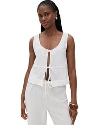 Wayf - Ani Tie Front Top - Lyst