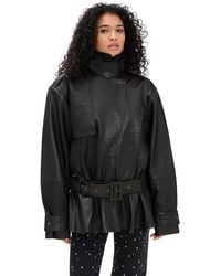 ROTATE BIRGER CHRISTENSEN - Biker Leather Jacket - Lyst