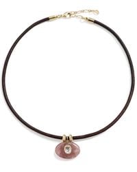 Lacey Ryan - Strawberry Moonstone Horizon Necklace - Lyst