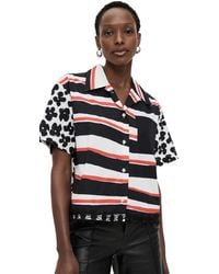 MSGM - Printed Blouse - Lyst