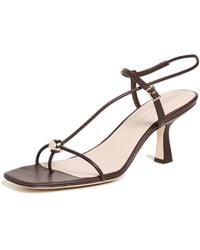 Loeffler Randall - Triana Strappy Mid-Heel Sandals With Ball Wedge Shoes 11 B - Lyst