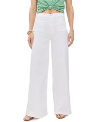 Mother - Petite Lil Patch Pocket Undercover Sneak Jeans - Lyst