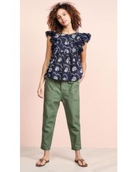 Sea Tatiana Ruffle Top - Blue