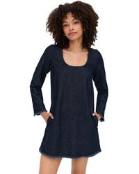 ALIGNE - Lucas Denim Mini Dress - Lyst
