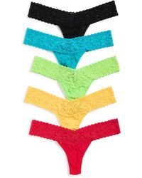 Hanky Panky - Signature Lace Low Rise Thong 5 Pack - Lyst