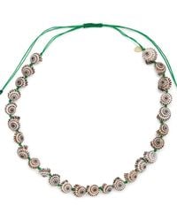 Clare V. - Checker Shell Necklace - Lyst