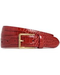 Anderson's - Narrow Semi Formal Crock Print Belt - Lyst