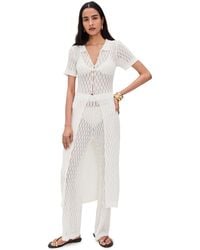 MINKPINK - Kirra Pointelle Knit Top - Lyst