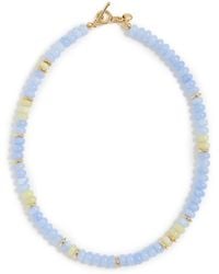 Mayamar - Beaded Stone Stacker Necklace - Lyst