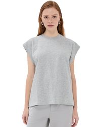 Tibi - Lightweight Sweatshirting Sleeveless Easy Top - Lyst
