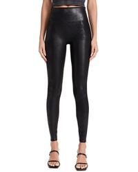 Spanx - Faux Leather Quilted Leggings - Lyst