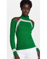 Rosie Assoulin Knit Hold My Bolero Jumper - Green