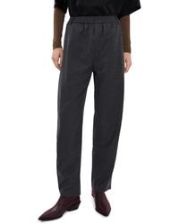 Tibi - Cozy Flannel Side Drape Trousers - Lyst