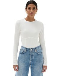 Reformation - Thaia Knit Top Fior Di Atte - Lyst