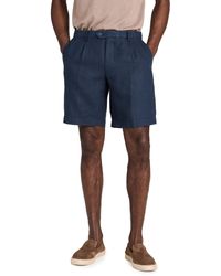 Club Monaco - Pleated Linen Shorts - Lyst