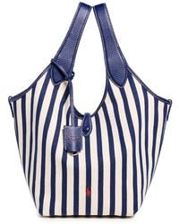 Polo Ralph Lauren - Stripe Polo Canvas Tote - Lyst