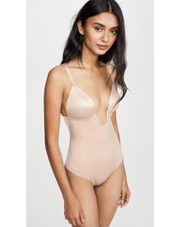 Spanx Suit Your Fancy Low Back Bodysuit - Natural