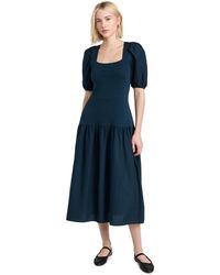 Nation Ltd - Cordelia Lace Up Midi Dress - Lyst