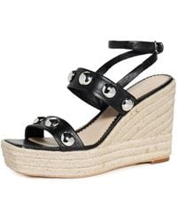 Cinq À Sept - Georgia Studded Wedge Espadrilles - Lyst
