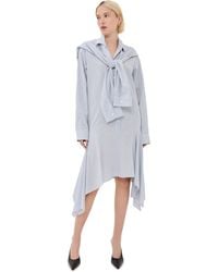 Acne Studios - Soft Stripe Shirting Dress - Lyst