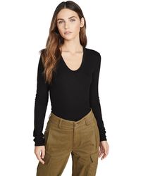 Enza Costa - Enza Cota Rib Fitted Top Back - Lyst