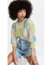 byTiMo Hairy Knit Jumper - Green