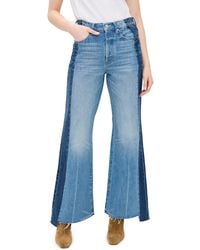Mother - The Tux Sidestepper Sneak Fray Jeans - Lyst