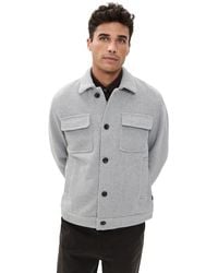 Les Deux - Nash Twill Wool Jacket - Lyst