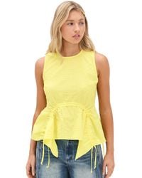 Sea - Camden Cotton Poplin Tank Top - Lyst